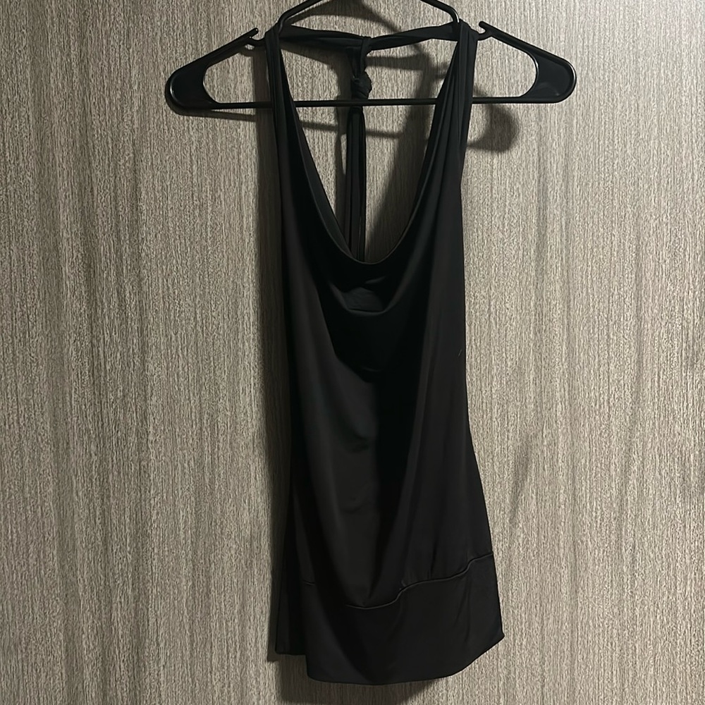 Open back halter